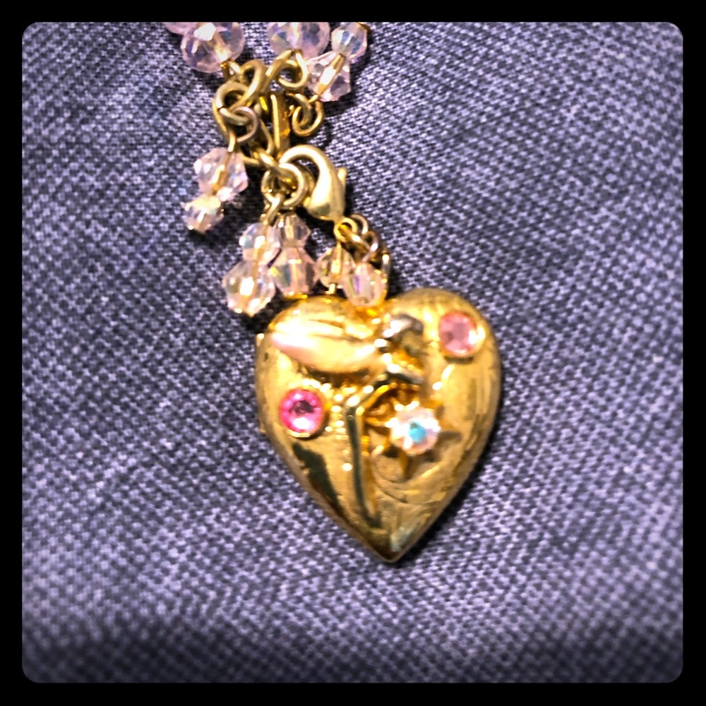 Kirks Folly Aurora Bourealis Fairy Locket Necklace